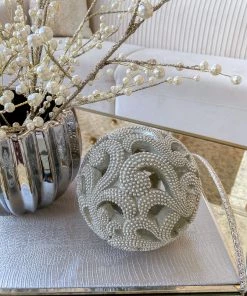Inspire Me! Home Decor Champagne Detailed Orb