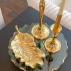 Inspire Me! Home Decor Gold Metal Natural Leaf Dish