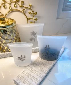 Inspire Me! Home Decor Wild Flower Silicone Reusable Bags (Set Of 3) KITCHEN