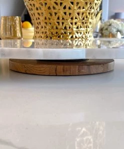 Inspire Me! Home Decor KITCHEN Organic Shape Marble Lazy Susan