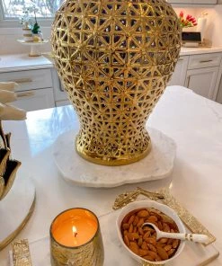 Inspire Me! Home Decor KITCHEN Organic Shape Marble Lazy Susan