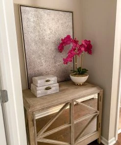 Inspire Me! Home Decor Silver Shimmer Wall Art