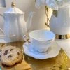Inspire Me! Home Decor Set Of 2 White & Gold Tea Set