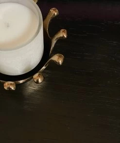 Inspire Me! Home Decor Gold Crown Candle Holder