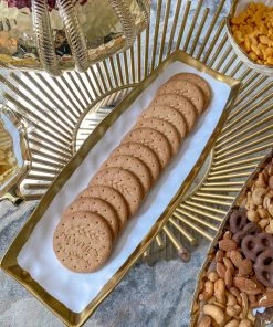 Inspire Me! Home Decor Long Gold Edge Tray