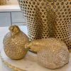 Inspire Me! Home Decor Pair Of Champagne Partridges Set Of Two