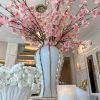 Inspire Me! Home Decor Floral Stems Pink Cherry Blossom Branch Stem