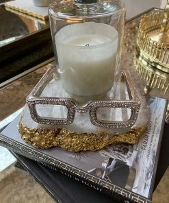 Inspire Me! Home Decor Jeweled Decorative Eyeglass (2 Colors)