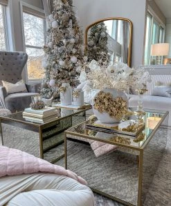 Inspire Me! Home Decor White Vase With Gold Floral Design