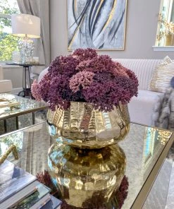 Inspire Me! Home Decor Wide Rimmed Gold Bowl (2 Sizes)