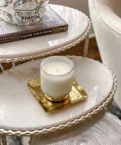 Inspire Me! Home Decor Gold Hammered Square Tray