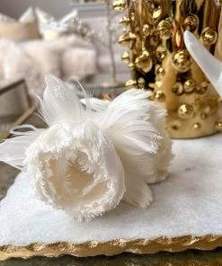 Inspire Me! Home Decor Faux Feathered Floral Stem