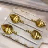 Inspire Me! Home Decor Gold Spoons With White Handle (Set Of 4)