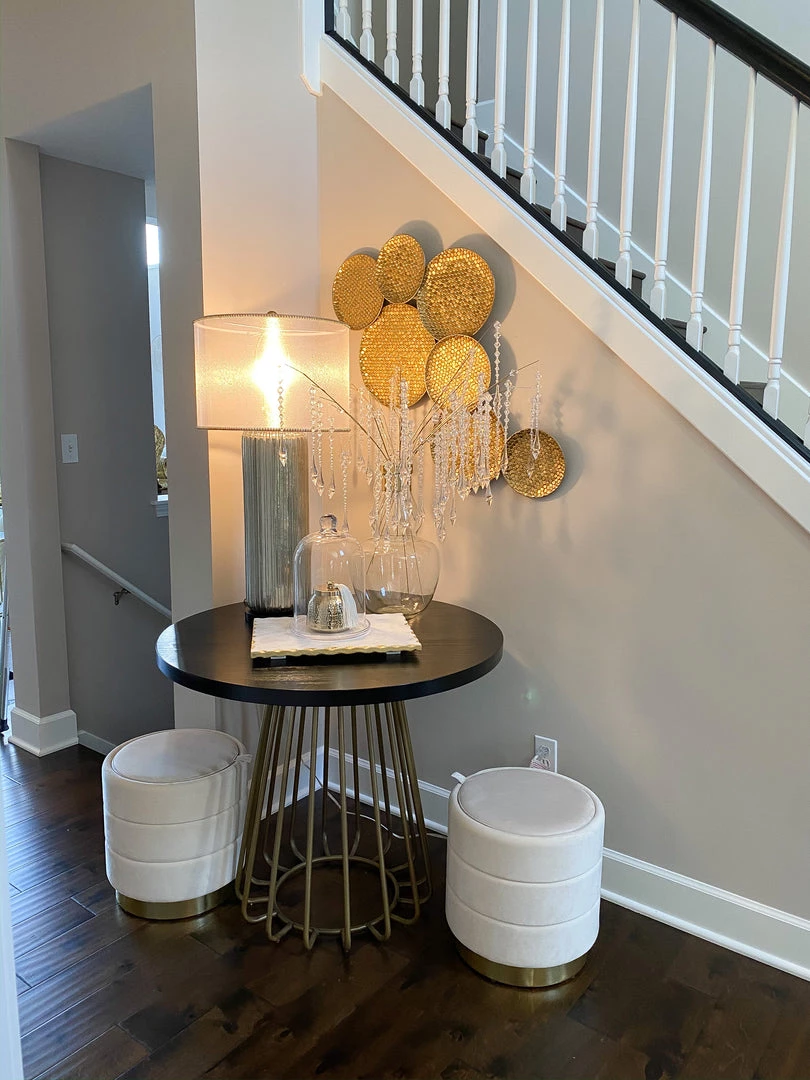 Inspire Me! Home Decor WALL ART & MIRRORS Gold Circle Textured Wall Decor