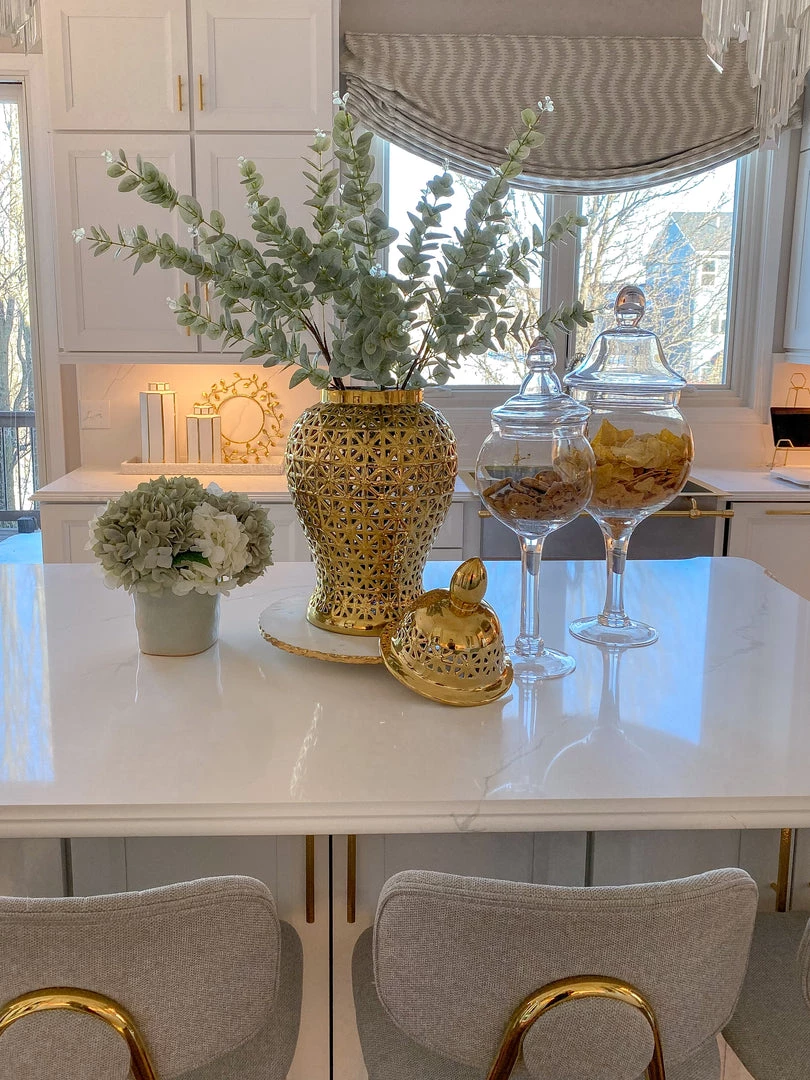 Inspire Me! Home Decor Glass Stem Jar (2 Sizes) Jars