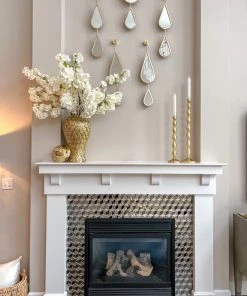 Inspire Me! Home Decor Gold Petal Textured Ginger Jars (3 Sizes)