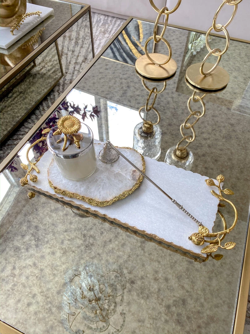 Inspire Me! Home Decor Silver And Gold Detailed Lid Candle- Unscented (6 Styles)