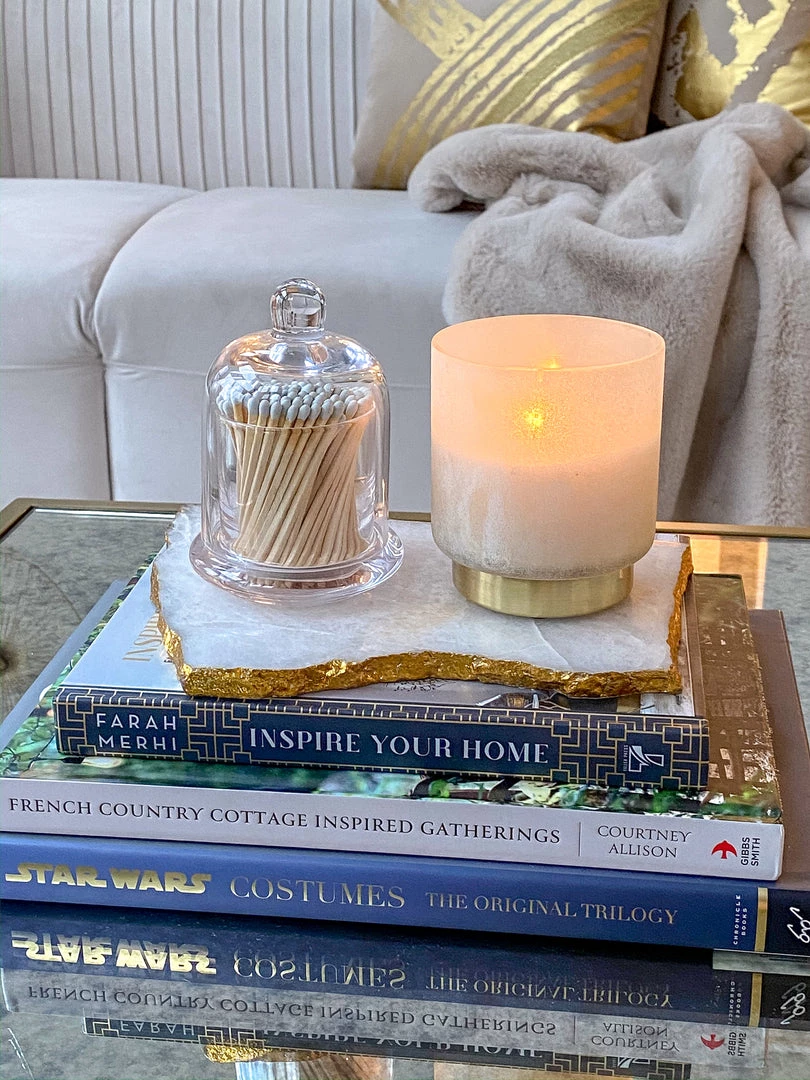 Inspire Me! Home Decor Glass Cloche With White Tip Matches