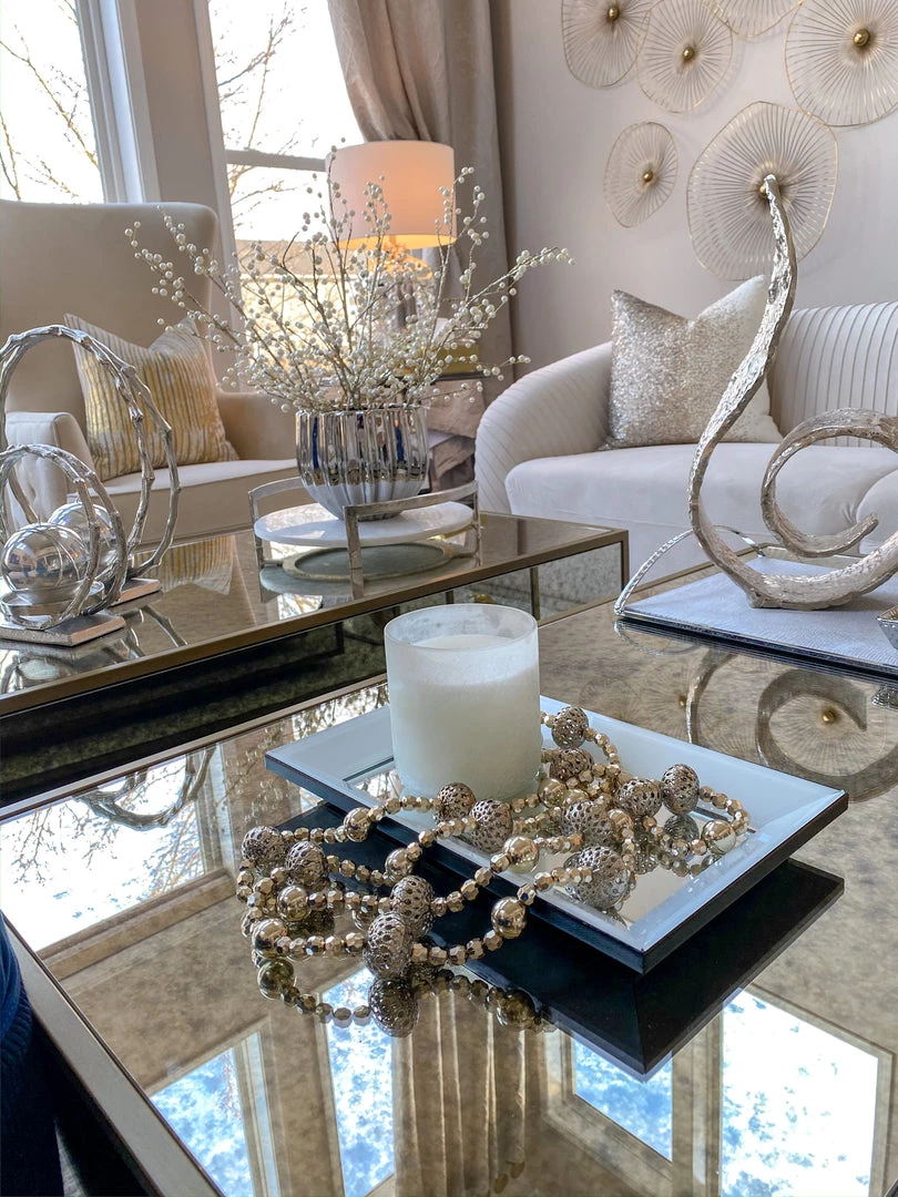 Inspire Me! Home Decor Bevelled Glass Mirror Tray