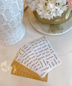 Inspire Me! Home Decor KITCHEN Black And White Script Spice Labels