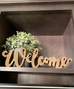 Inspire Me! Home Decor Wooden Script Signs (3 Words) WALL ART & MIRRORS