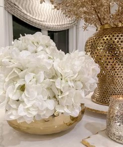 Inspire Me! Home Decor Snowy White Hydrangea Stem Floral Stems