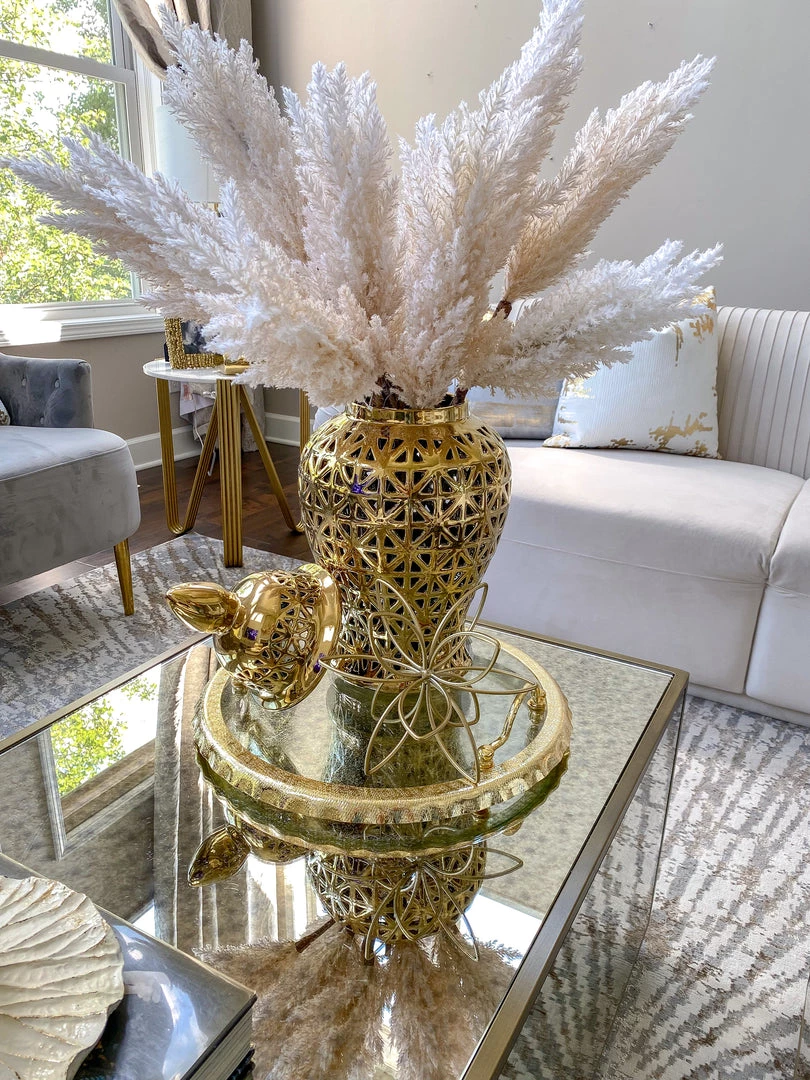 Inspire Me! Home Decor White Pampa Stem