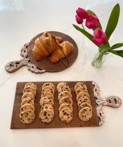 Inspire Me! Home Decor Mango Wood Scroll Handle Serving Trays (2 Styles)