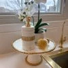 Inspire Me! Home Decor Marble And Gold Stripe Dispenser