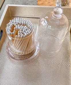 Inspire Me! Home Decor Glass Cloche With White Tip Matches