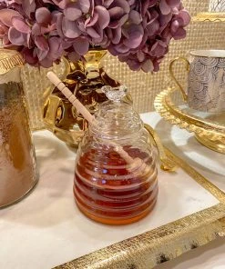 Inspire Me! Home Decor KITCHEN Glass Beehive Honey Jar