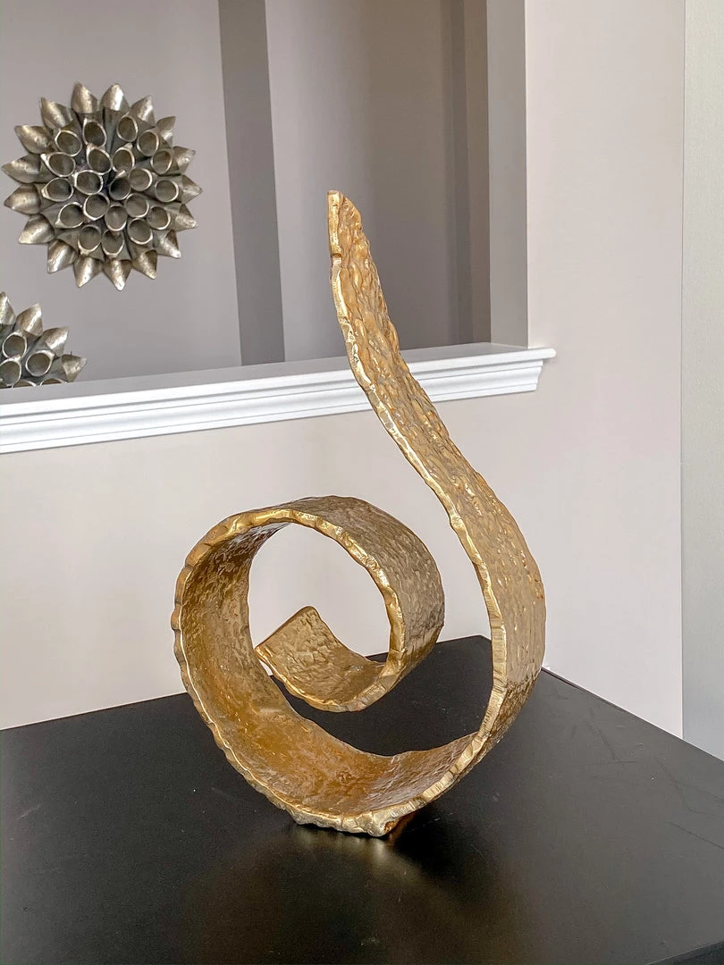 Inspire Me! Home Decor Large Metal Swirl Sculpture (2 Colors)