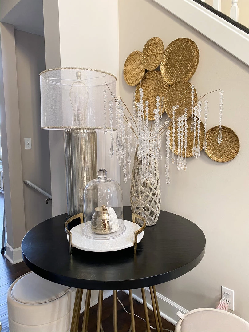 Inspire Me! Home Decor Champagne Ceramic Cut-Out Vase