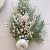 Inspire Me! Home Decor White Pine Spray With Apples & Berries Floral Stems