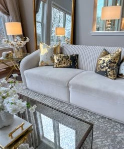 Cloud9d Elise Charcoal Gold Pillow - 20