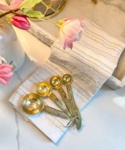 Inspire Me! Home Decor Gold Textured Measuring Spoons