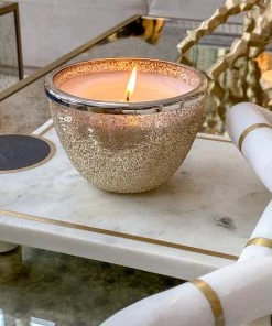 Inspire Me! Home Decor Textured Round Candle (2 Colors)