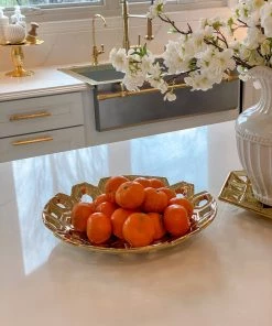 Inspire Me! Home Decor Circle Cutout Detailed Platter