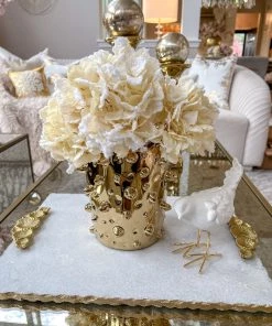 Inspire Me! Home Decor 27" White Snow Sprinkle Hydrangea Stem