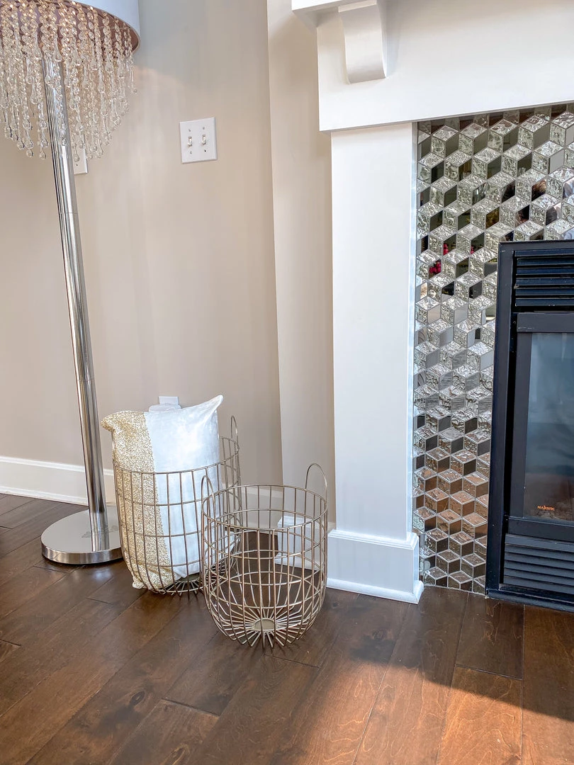 Inspire Me! Home Decor Large Silver Baskets (2 Sizes)