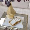 Inspire Me! Home Decor Gold Handle Marble Tray
