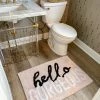 Inspire Me! Home Decor Hello Gorgeous Pink Bath Rug BATHROOM
