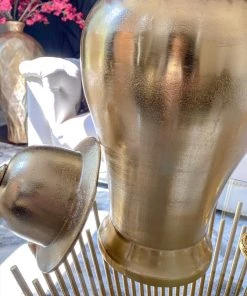 Inspire Me! Home Decor Gold Metal Ginger Jar