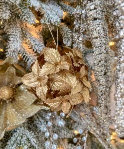 Inspire Me! Home Decor Gold Leaf Orb Ornaments (2 Colors)