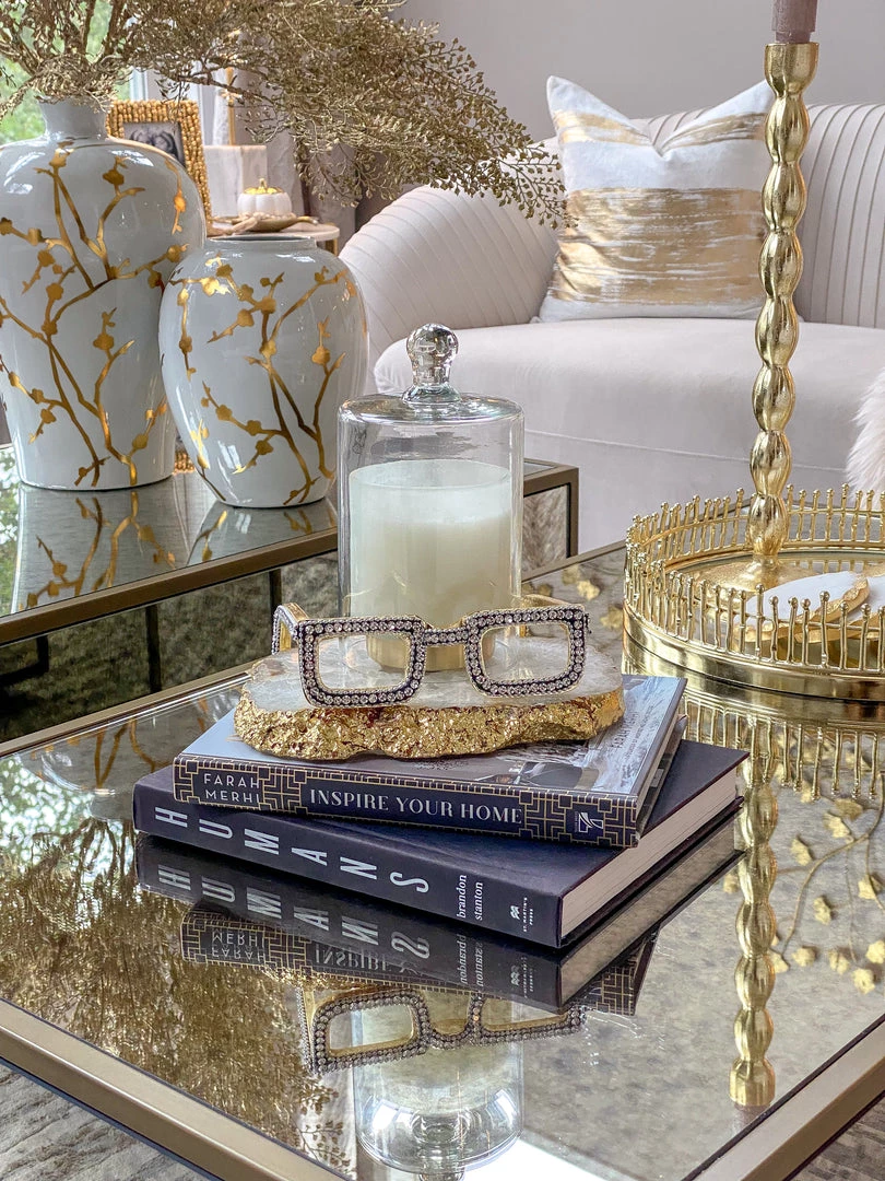 Inspire Me! Home Decor Jeweled Decorative Eyeglass (2 Colors)