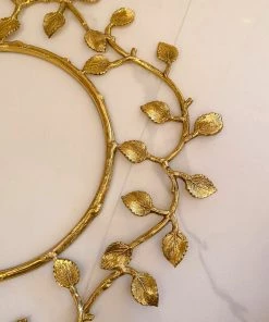 Inspire Me! Home Decor Gold Metal Decorative Wreath