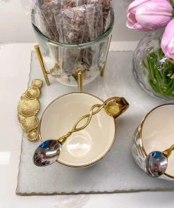 Inspire Me! Home Decor Floral Twist Tea Spoon (Set Of 4)