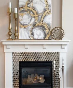 Inspire Me! Home Decor WALL ART & MIRRORS Metallic Gold Circles Wall Art