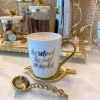 Inspire Me! Home Decor Gold "She Believed She Could So She Did" Mug