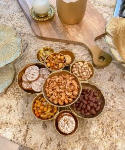 Inspire Me! Home Decor Gold 9 Cluster Bowl